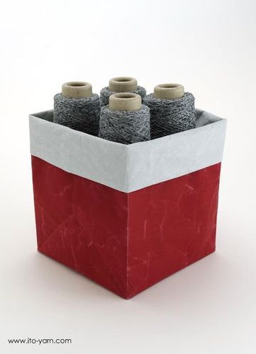 ITO Yarn Box Small Rot/Grau
