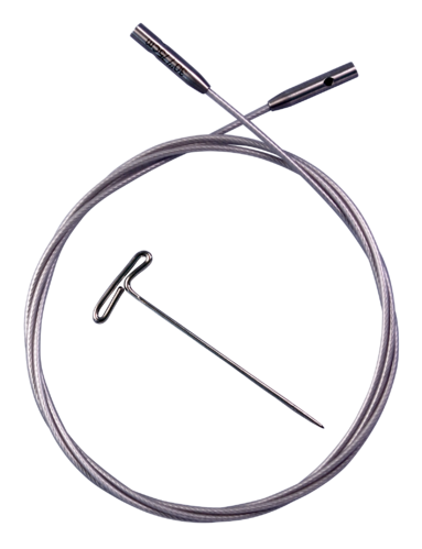 Seil für Nadelspitzen SWIV360 Silver Cable von chiaogoo