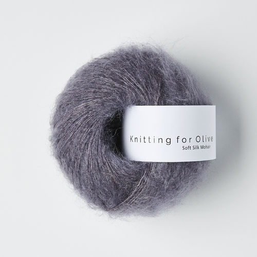KNITTING FOR OLIVE – SOFT SILK MOHAIR // Støvet Viol / Dusty Violette
